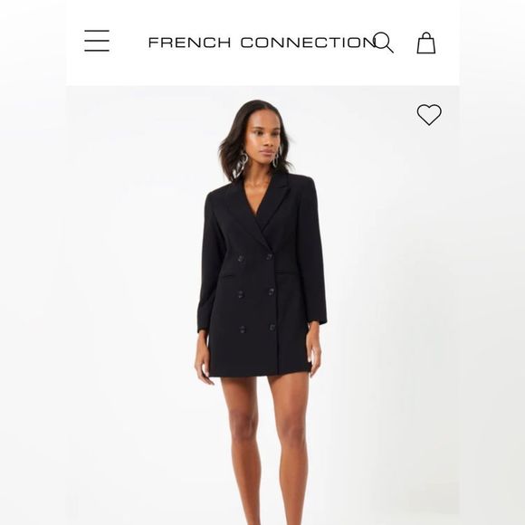 NWOT French Connection Whisper Blazer Dress Perfect condition! Size 0 - Picture 2 of 4
